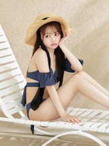 【予約 / 6月下旬発送予定】【ビキニ】【水着】オフショルデニムビキニ 2点セット [YMT]