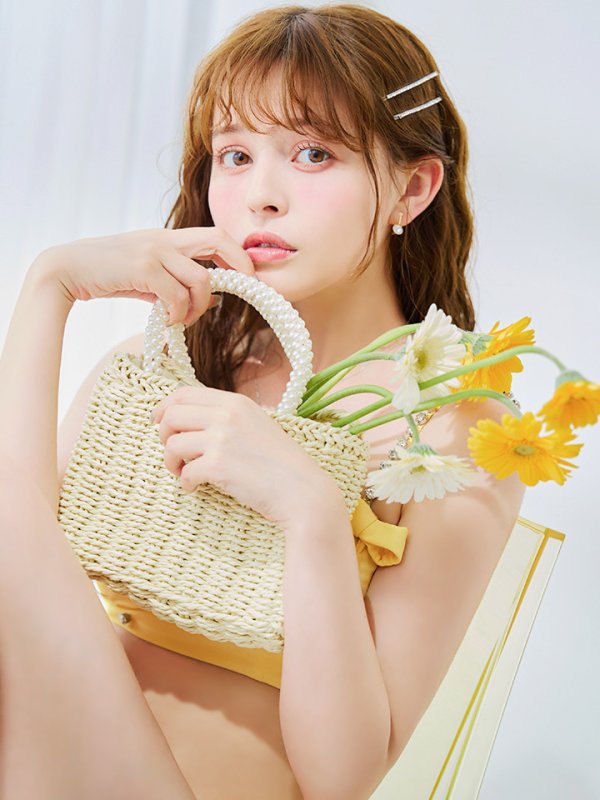 画像15: 【即日発送】【ビキニ】【水着】サイドリボンビジュースタッズビキニ 2点セット [YMT]