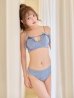 ブルー　モデル：吉木千沙都　身長158cm　着用サイズ：Sサイズ