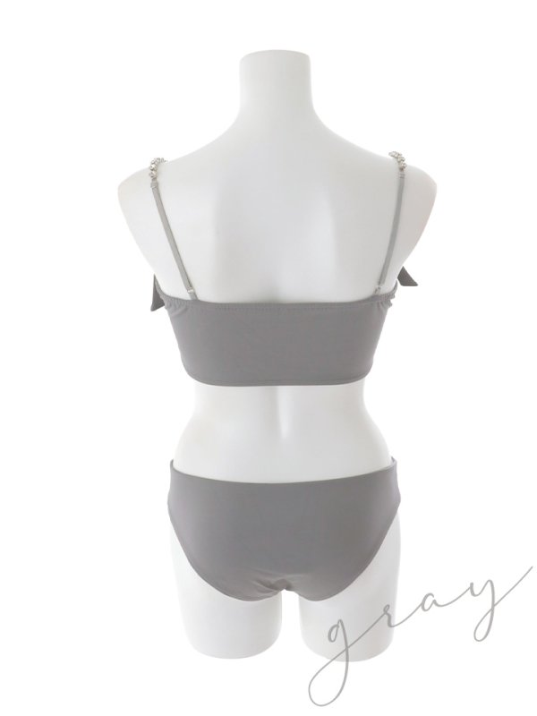 画像49: 【一部予約商品/6月上旬発送予定】【ビキニ】【水着】サイドリボンビジュースタッズビキニ 2点セット [FB01]