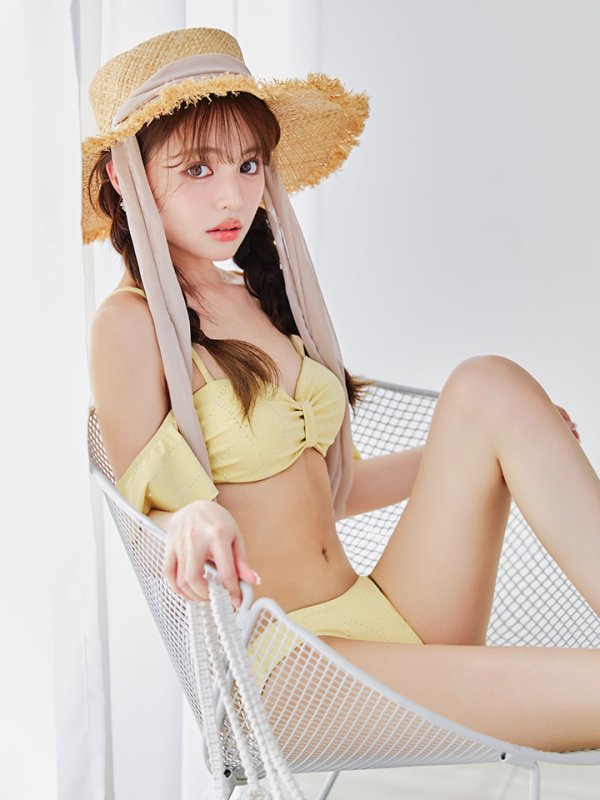 画像13: 【即日発送】【ビキニ】【水着】ビジューリボンフリルスリーブビキニ 2点セット[YMT]M275dzc