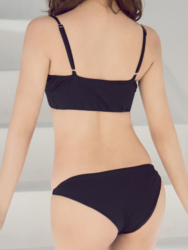 画像18: 【即日発送】【ビキニ】【水着】フロントジップビジューチェーンビキニ 2点セット [YMT]