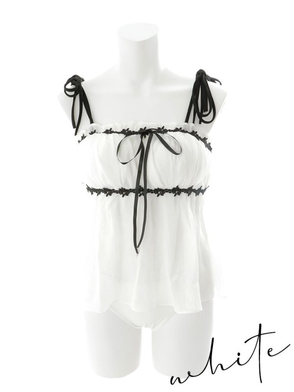 画像19: 【即日発送】【ビキニ】【水着】リボンストラップガーリービキニ   2点セット[YMT]