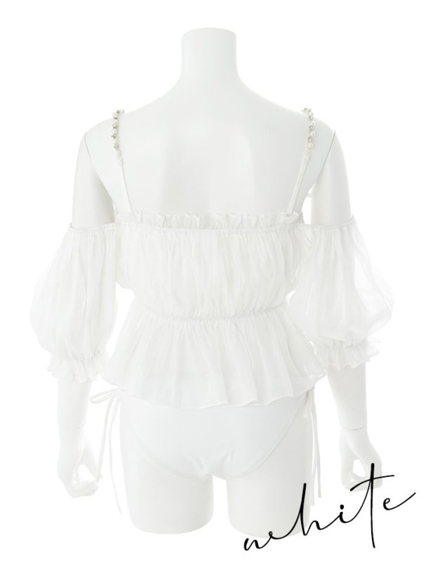 画像45: 【ビキニ】【水着】 パフスリーブフリルビキニ  2点セット[FB01]【一部予約 / 6月下旬発送予定】