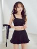 画像10: 【予約 / 6月中旬発送予定】【ビキニ】【水着】立体リボンフリルスカートビキニ  3点セット [YMT]