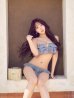 ブルー　モデル：三上悠亜　身長：159cm　着用サイズ：Sサイズ