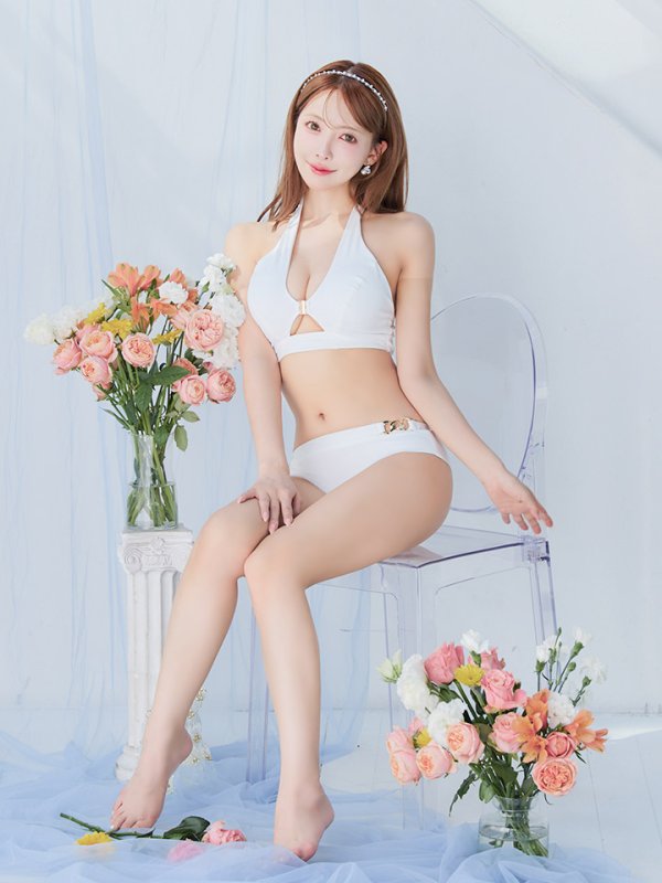 画像20: 【即日発送】【ビキニ】【水着】クロスホルターネックビキニ 2点セット [YMT]