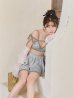 画像4: 【即日発送】【ビキニ】【水着】パイピングフレアスカート付きビキニ 3点セット 3点セット[FB01] (4)