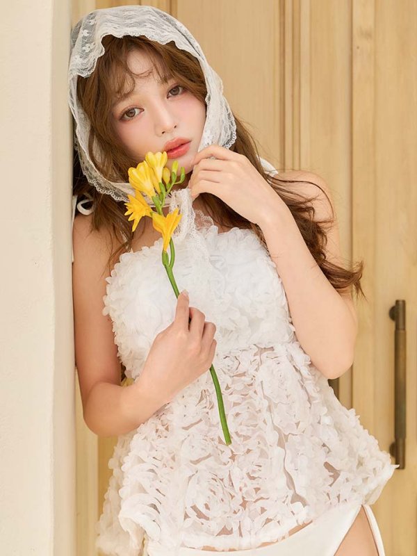 画像14: 【ビキニ】【水着】立体フラワービキニ 2点セット [FB01]【予約 / 6月上旬発送予定】