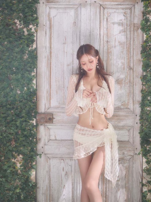 画像13: 【即日発送】【ビキニ】【水着】Solle echo swimwear 4点セット[FB01]