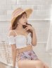 画像3: 【ビキニ】【水着小物：帽子】カラーリボンストローハット[YMT]