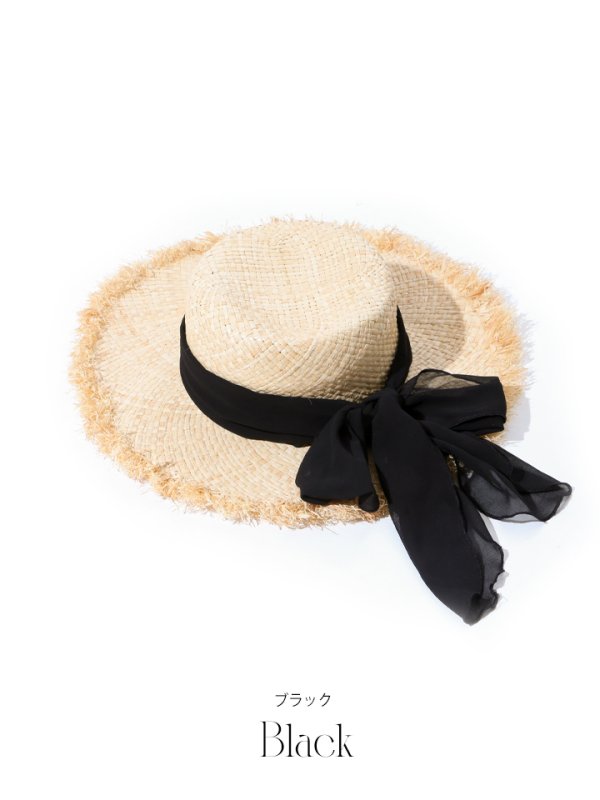 画像10: 【即日発送】【ビキニ】【水着小物：帽子】カラーリボンストローハット[YMT]