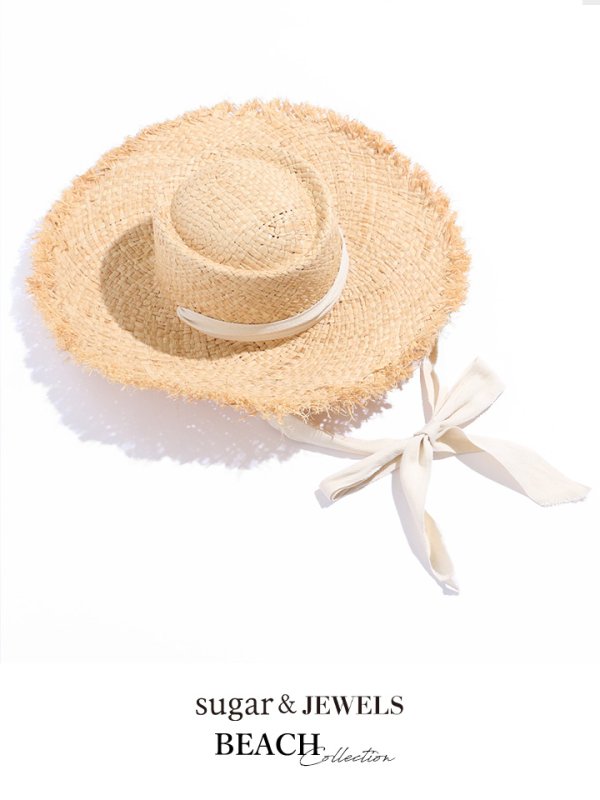 画像5: 【即日発送】【ビキニ】【水着小物：帽子】麦わら帽子 / ハット / 帽子 / リボン [YMT]