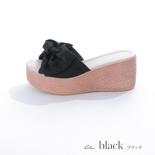 画像5: 【即日発送】【水着小物：ビーチサンダル】ピンクリボンウェッジサンダル[YMT]