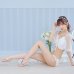 画像3: 【水着小物：ビーチサンダル】ビジューモチーフ付き/ クリアヒールサンダル[YMT]