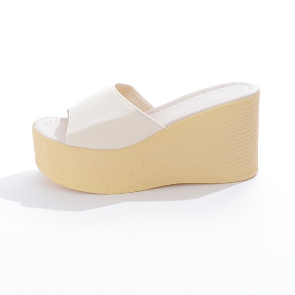 画像12: 【即日発送】【水着小物：ビーチサンダル】シンプルウェッジサンダル[YMT]