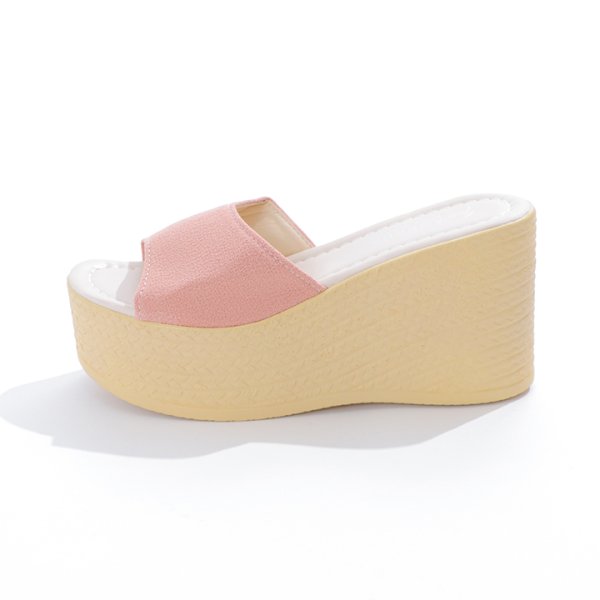 画像7: 【即日発送】【水着小物：ビーチサンダル】シンプルウェッジサンダル[YMT]