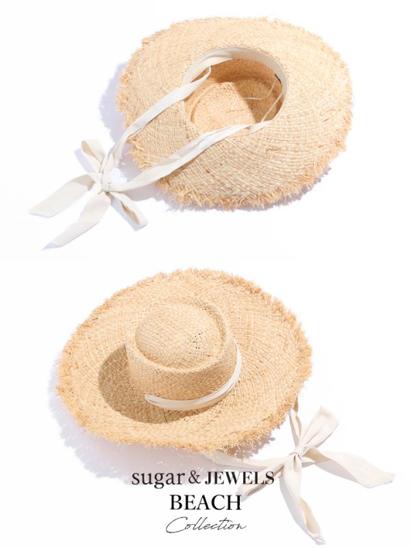 画像3: 【即日発送】【ビキニ】【水着小物：帽子】麦わら帽子 / ハット / 帽子 / リボン  [YMT]
