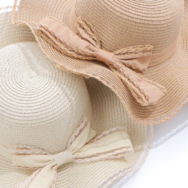 画像7: 【即日発送】【ビキニ】【水着小物：帽子】リボン付きフリルストローハット[FB01]