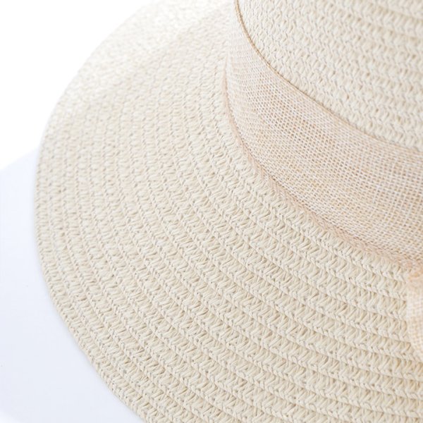 画像7: 【即日発送】【ビキニ】【水着小物：帽子】リボン付きシンプルストローハット[YMT]