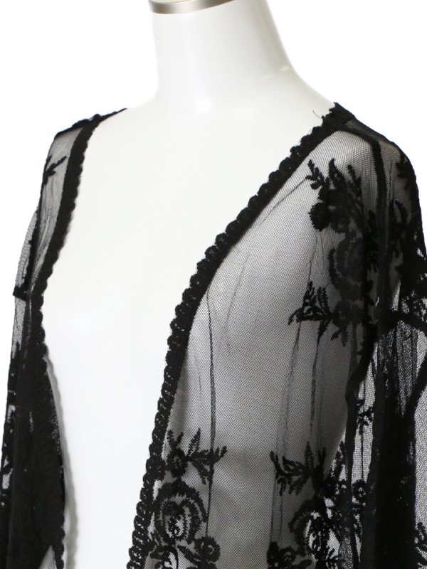 画像18: 【即日発送】【ビキニ】【水着小物：カーディガン】ロングスリーブレースカーディガン[YMT]