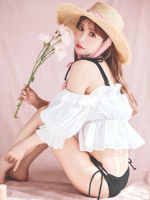 画像38: 【即日発送】【ビキニ】【水着】ショルダー紐シンプルビキニ 2点セット（MG-K018）[YMT]