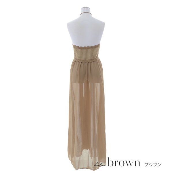 画像7: 【即日発送】【ビキニ】【水着小物：カーディガン】前開きベアパレオワンピース[YMT]