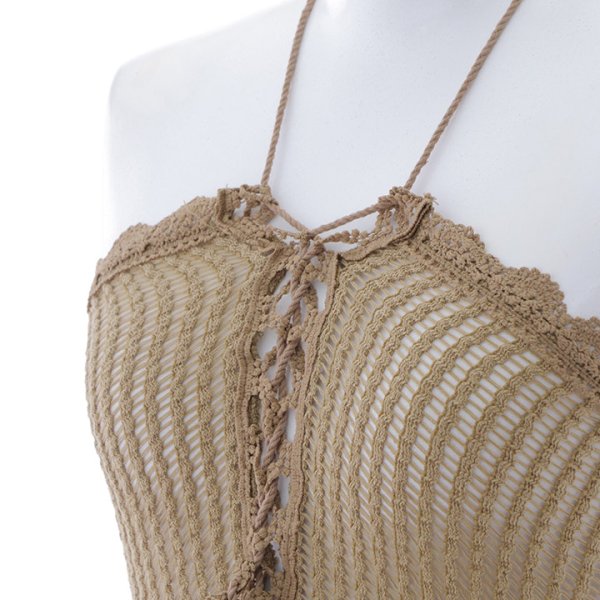 画像8: 【即日発送】【ビキニ】【水着小物：カーディガン】前開きベアパレオワンピース[YMT]