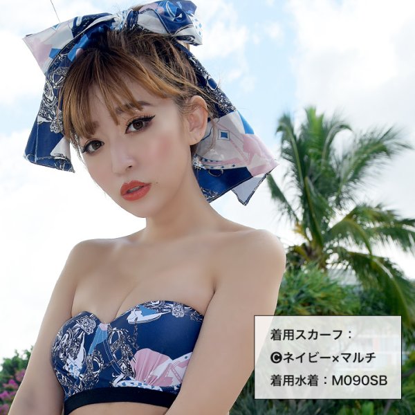 画像6: 【即日発送】【ビキニ】【スカーフ】プリントスカーフ[YMT]