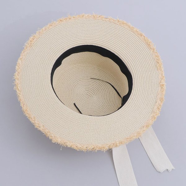 画像4: 【即日発送】【浴衣小物：麦わら帽子】リボン付きストローハット[YMT]