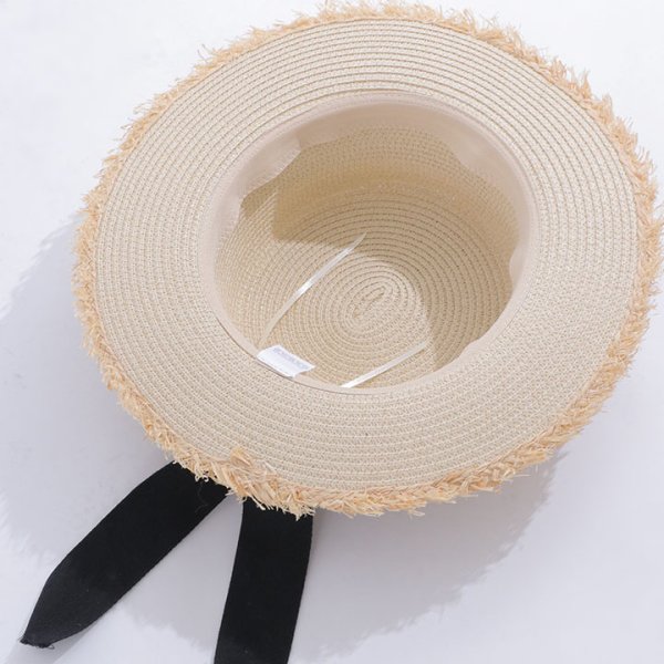画像7: 【即日発送】【浴衣小物：麦わら帽子】リボン付きストローハット[YMT]