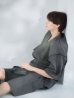 画像3: 【即日発送】【メンズ甚平】ダークグレー甚平【甚平2点セット 甚平/下駄】[YMT]