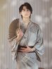 画像7: 【即日発送！】【メンズ浴衣】ベージュ幾何学的模様浴衣【浴衣・帯・下駄セット】OBI-MS-002-wk-4-WR [YMT]