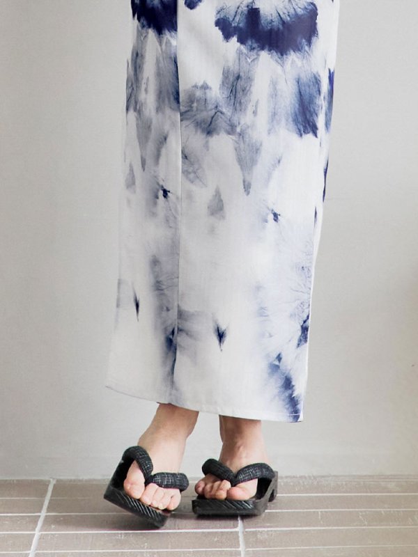 画像20: 【即日発送！】【メンズ浴衣】ブルー絞り柄タイダイ浴衣【浴衣３点セット 浴衣/帯/下駄】[YMT]