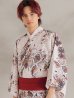 画像15: 【即日発送！】【メンズ浴衣】パイソン柄浴衣【浴衣・帯・下駄セット】 OBI-MS-003-wk-3-R [YMT]