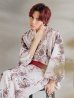 画像1: 【即日発送！】【メンズ浴衣】パイソン柄浴衣【浴衣・帯・下駄セット】 OBI-MS-003-wk-3-R [YMT] (1)