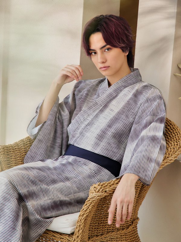 画像10: 【即日発送！】【メンズ浴衣】シンプルアート浴衣【浴衣３点セット 浴衣/帯/下駄】[YMT]