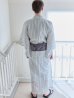 画像5: 【即日発送】【メンズ浴衣】清涼感あふれるしじら織ストライプ紳士浴衣【浴衣・帯・下駄セット】（OBI-MS-001-ok-3-GY）[YMT]