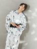 画像6: 【即日発送！】【メンズ浴衣】大理石×モノトーンフェザー浴衣【浴衣３点セット 浴衣/帯/下駄】OBI-MS-001-ok-1-NV [YMT]