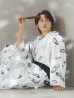 画像8: 【即日発送！】【メンズ浴衣】大理石×モノトーンフェザー浴衣【浴衣３点セット 浴衣/帯/下駄】OBI-MS-001-ok-1-NV [YMT]