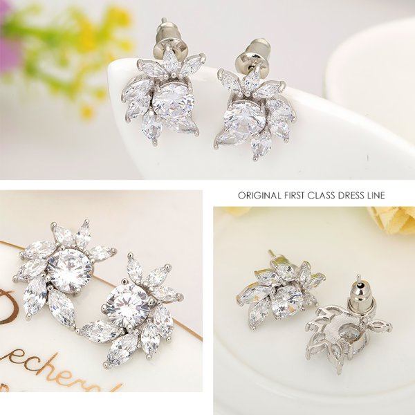 画像8: 【アクセサリー：セット】【ANGEL R/エンジェルアール】ラグジュアリーストーンネックレス&ピアスセット[OF02-U]