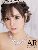 【アクセサリー：セット】【ANGEL R/エンジェルアール】ドロップストーンネックレス＆ピアスセット[OF02]
