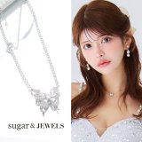 【アクセサリー：ネックレス】バタフライビジューネックレス【1カラー】[OF02]