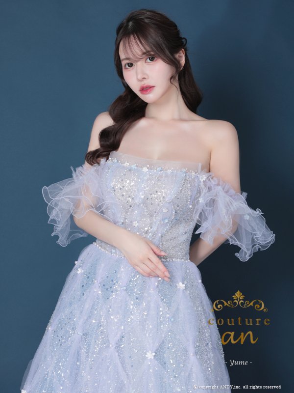 ブルー  モデル:ゆめ 身長:160cm 着用サイズ:S(XS〜M)サイズ