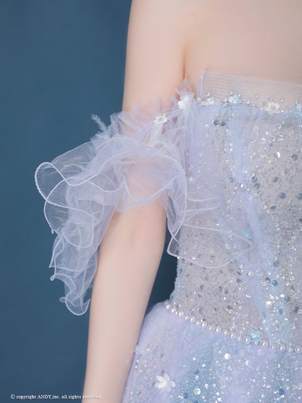 ブルー  モデル:ゆめ 身長:160cm 着用サイズ:S(XS〜M)サイズ