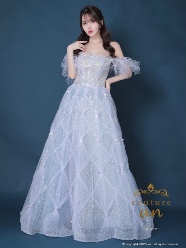 ブルー  モデル：ゆめ　身長：160cm　着用サイズ：S(XS?M)サイズ