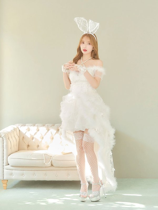 画像11: 【即日発送】桜咲乃愛ちゃんコラボ2WAY天使＆バニーコスプレ【コスプレ豪華10点セット】【S-Lサイズ】[OF01-H]