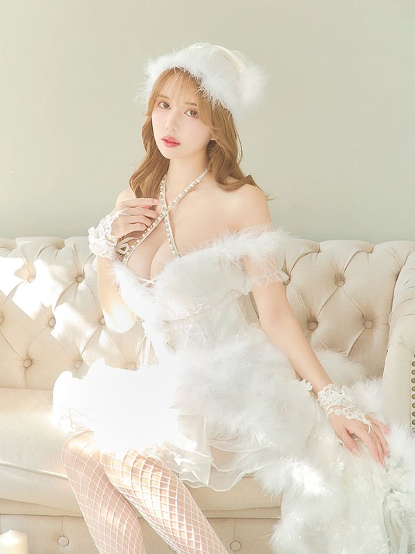 画像1: 【即日発送】桜咲乃愛ちゃんコラボ2WAY天使＆バニーコスプレ【サンタ豪華10点セット】【S-Lサイズ】[YMT]
