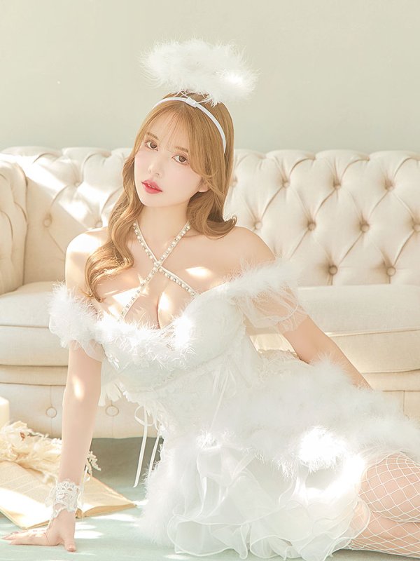 画像13: 【即日発送】桜咲乃愛ちゃんコラボ2WAY天使＆バニーコスプレ【コスプレ豪華10点セット】【S-Lサイズ】[OF01-H]