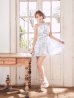 ネイビープリント　モデル：三上悠亜　身長：159cm　着用サイズ：Sサイズ